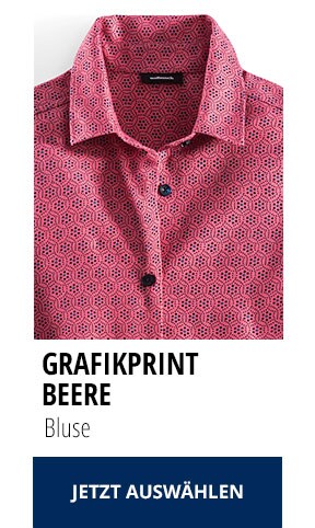 Bluse Grafikprint Beere | Walbusch