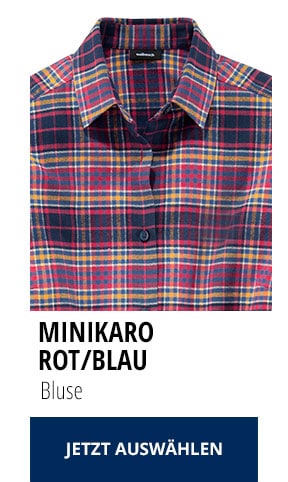 Bluse Minikaro rot/blau | Walbusch