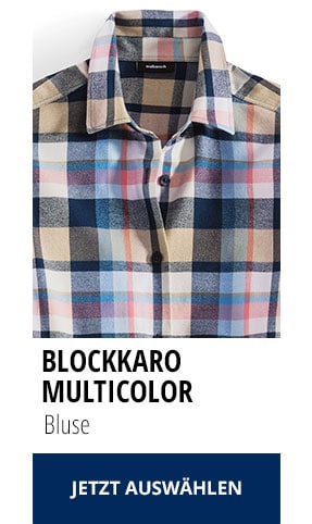 Bluse Blockkaro multicolor | Walbusch