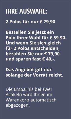 Ihre Auswahl: 2 Polos nur € 79,90 | Walbusch