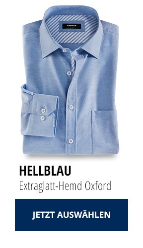 Extraglatt-Hemd Oxford - Hellblau | Walbusch