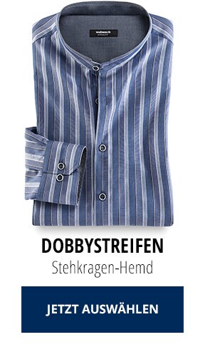 Stehkragen-Hemden: Dobbystreifen | Walbusch