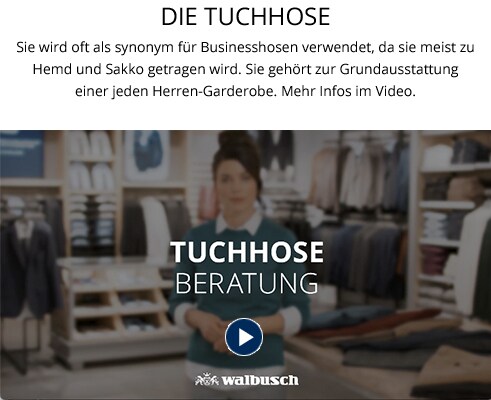 Hosenberatung - Tuchhose | Walbusch